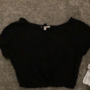 Black crop top